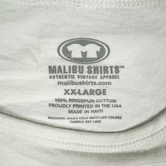 Malibu Shirts Mens The Endless Summer Graphic Tank Top White XXL Vintage Surf - Picture 3 of 7